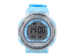 Reloj Electrónico Digital Multifuncional, Resistente Al Agua, Deportivo, Colorido, Luminoso, Azul.