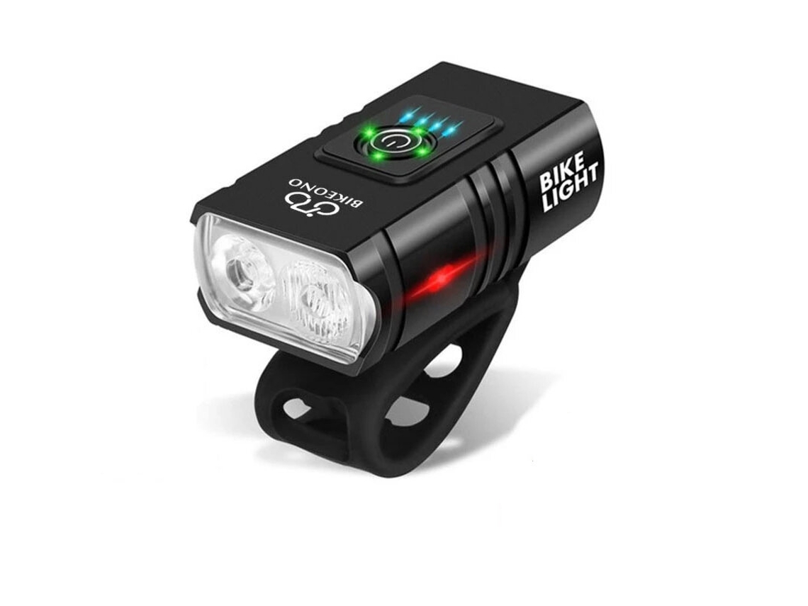 Juego Luces Bicicleta 1000 Lúmenes 6 Modos 1200mah Delantera Aluminio Trasera Inteligente Mtb Patinete