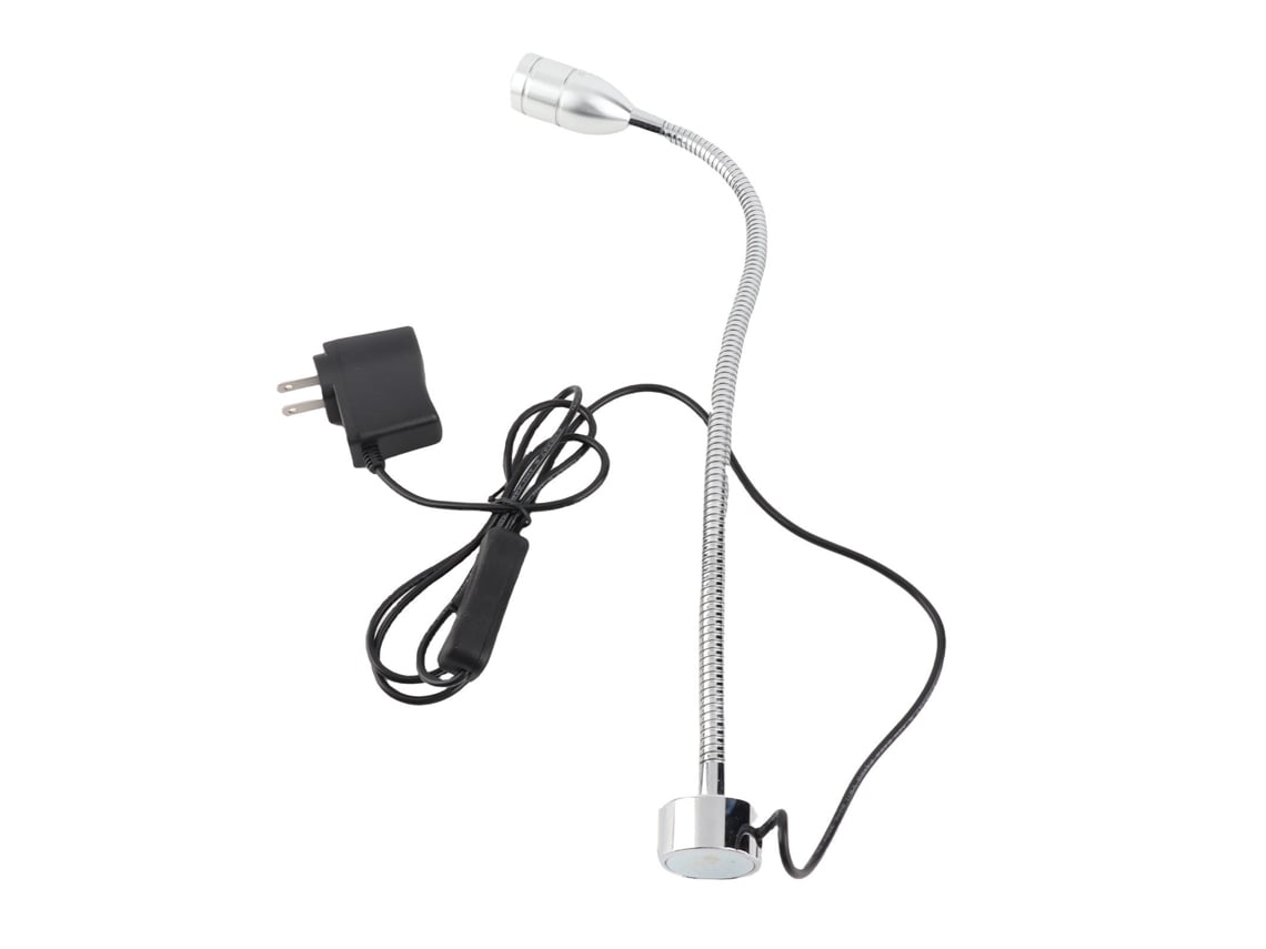Luz de trabalho LED BJ para máquinas com base magnética e mangueira flexível para CNC, costura, beleza, unhas e estúdio.