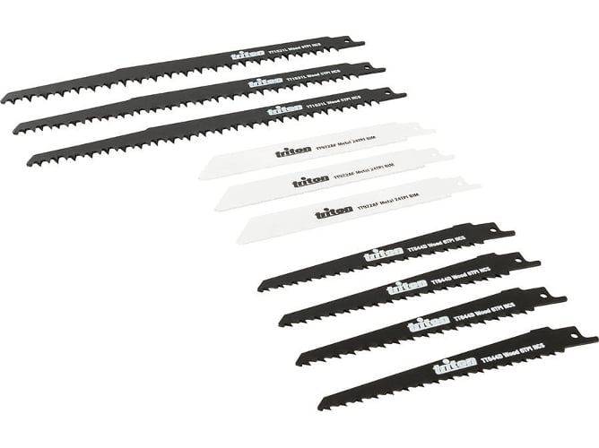 Conjunto de Cuchillas para Sierras Sable TRITON 465874 - 10 piezas