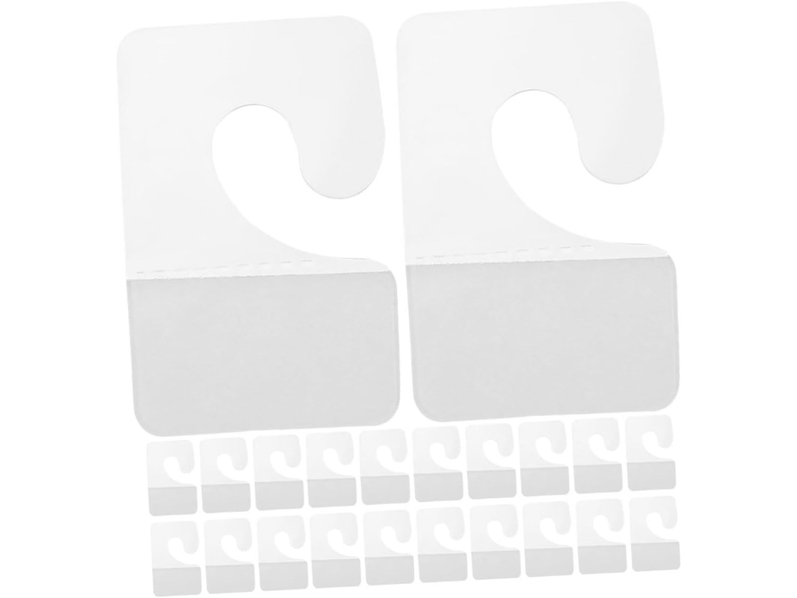 100 Piezas Ganchos Adhesivos Pvc Transparente Pegatinas Colgantes Duraderas Exhibición Tiendas Soportes