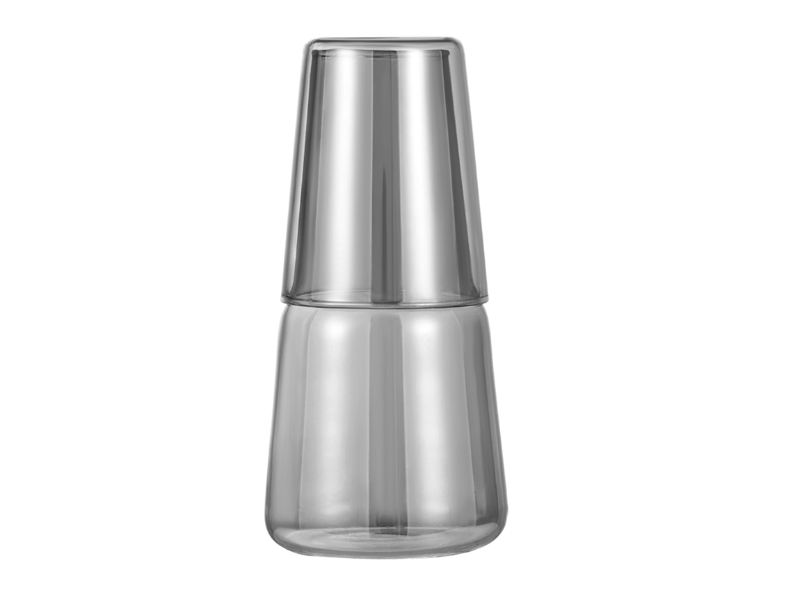 Botella térmica de acero inoxidable de 320 ml con tapa, ideal para actividades al aire libre