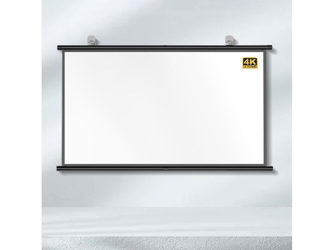 Pantalla De Proyección Portátil De 30", 40", 50", 60", 72", Con Soporte De Pared, Para Cine En Casa, Uso