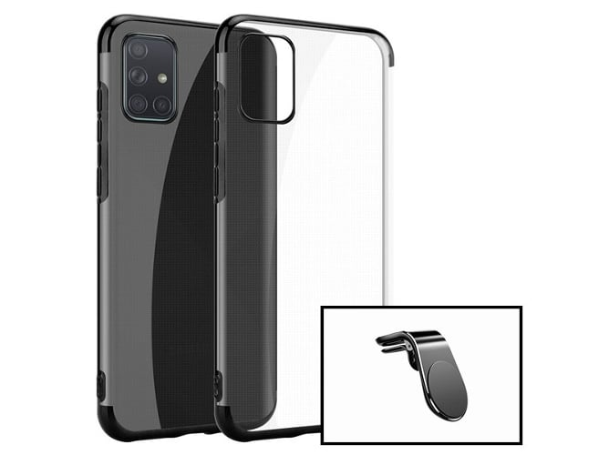 Kit Funda y Soporte Magnético Coche Xiaomi Redmi Note 9 SlimArmor Negro