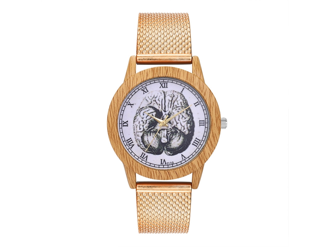 Reloj De Cuarzo Unisex Con Correa De Silicona Moda Para Hombre Y Mujer (oro Rosa)