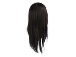 Cabeza De Maniquí Para Entrenamiento De Estilismo Con Cabello Negro De 55 Cm: Cabello Denso Y Realista Para Peluqueros Y Estudiantes.