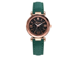 Reloj De Cuarzo De Moda Para Mujer Zhoulianfa Zlf0485-c Con Correa De Piel Sintética Blanca Con Estampado De Ciervo.
