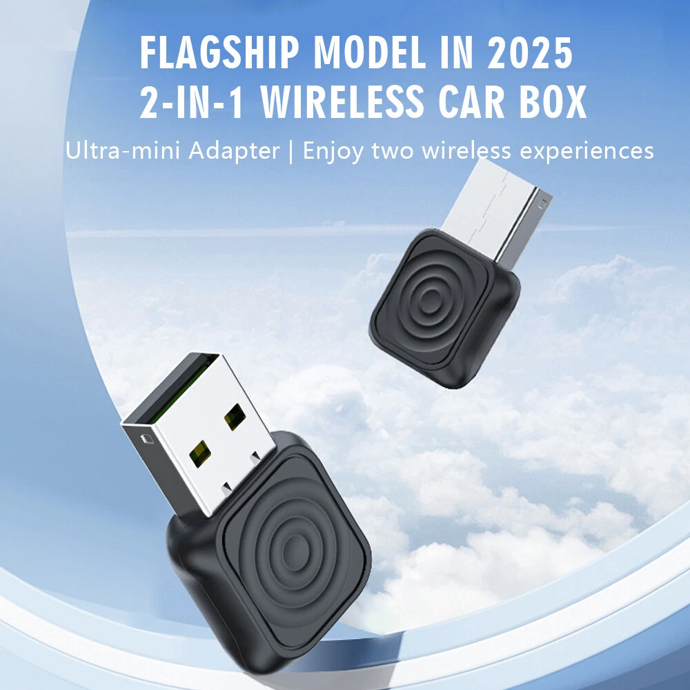 Adaptador inalámbrico Zeuxo Mini Ultra Carplay Android Auto Connect 5.0 para coche