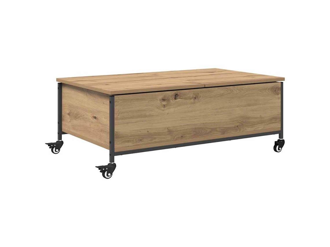 Mesa de centro HALANV1 hecha a mano, 91x55x32 cm