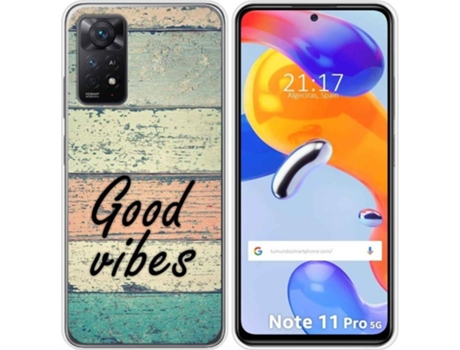 Carcasa Xiaomi Redmi Note 11 Pro TUMUNDOSMARTPHONE Dibujos Madera 01 Multicolor