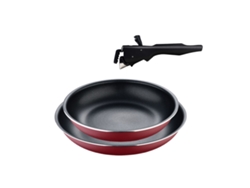 Set de Sartenes BERGNER Click & Cook (Rojo - Aluminio - 3 Piezas)