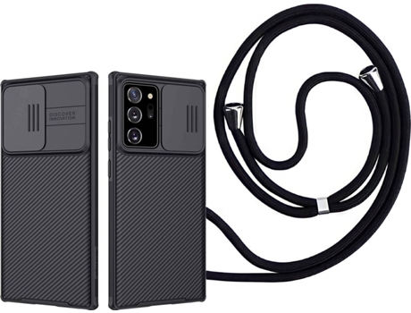 Funda Samsung Note 20 Ultra Camshield con Collar Negro