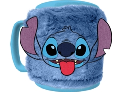 Taza peluda PYRAMID Lilo e Stitch - Stitch Face (funda removible - 440 ml)