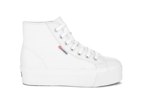 Zapatillas de Mujer SUPERGA Hi Top Napa Blanco (39)