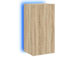 Mueble de pared con luces LED MAISON EXCLUSIVE Roble Sonoma (40,5x35x80 cm)