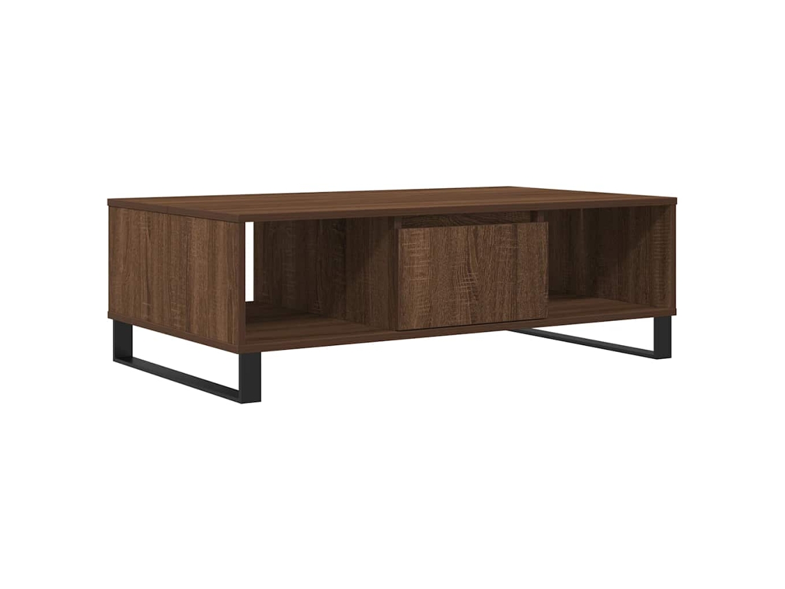 Maison Exclusive - Mesa De Centro Madera De Ingeniería Roble Marrón 104x60x35 Cm