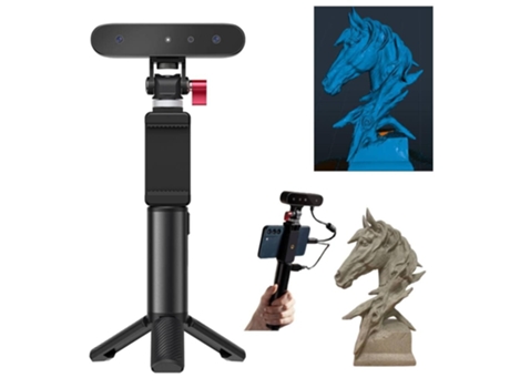 CREALITY CR Scan Ferret Escáner 3D Precisión de 0,1 mm para impresión y modelado 3D, Escáner portátil de mano Escaneo rápido Modo dual de 30 FPS