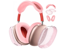Funda Protectora Para Airpods Max, Tpu Y Silicona Transparente Y Suave, Resistente A Los Arañazos (rosa) Czhhmart