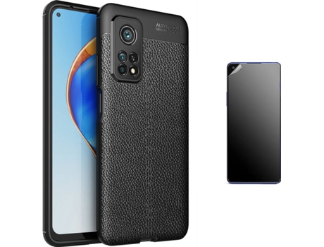 Kit Carcasa y Protector Xiaomi Mi 10T Pro Ultimatte Rugged Leather Negro