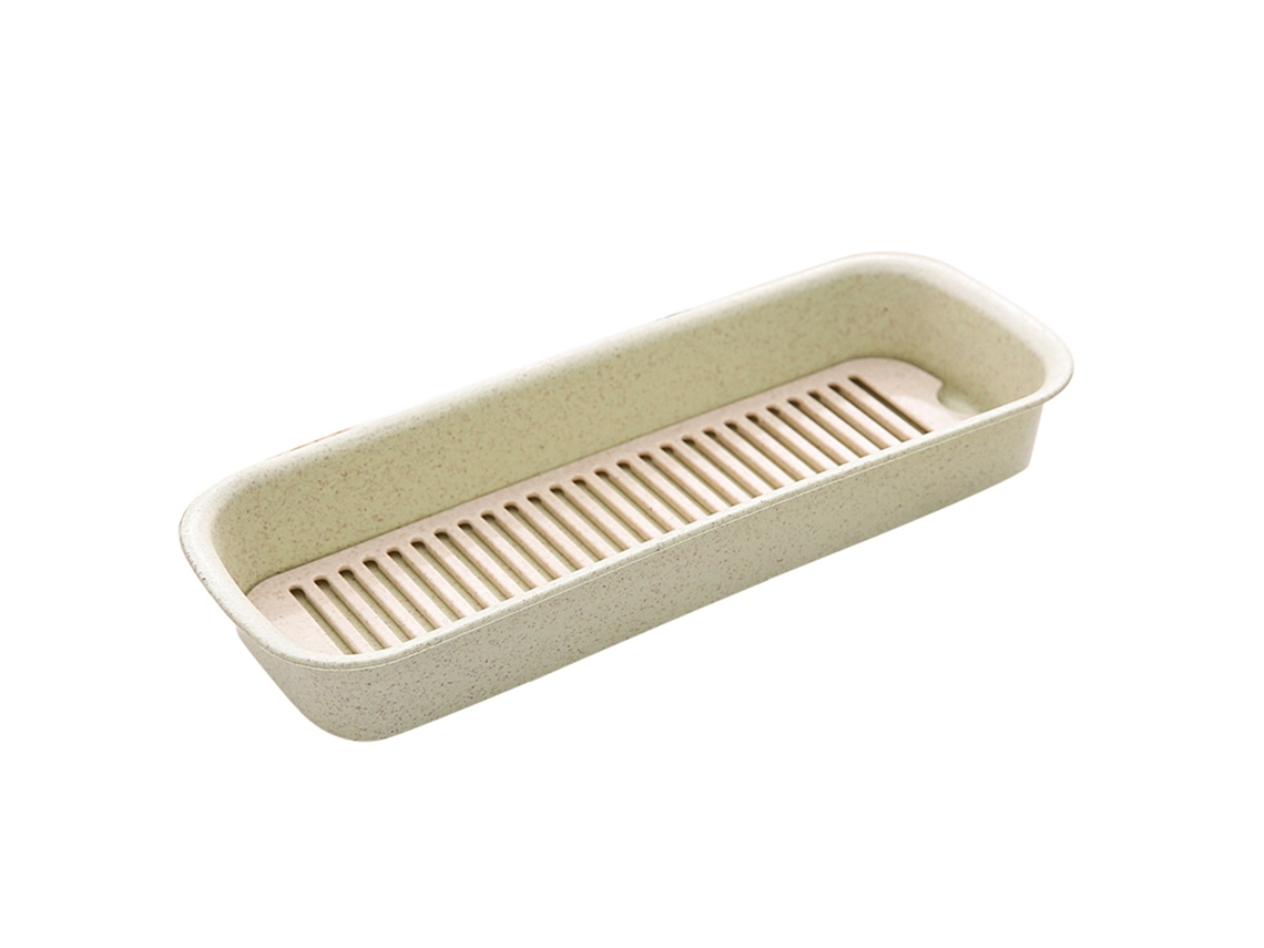 Caja Para Cubiertos Con Bandeja De Drenaje Multifuncional, Organizador De Utensilios De Plástico.