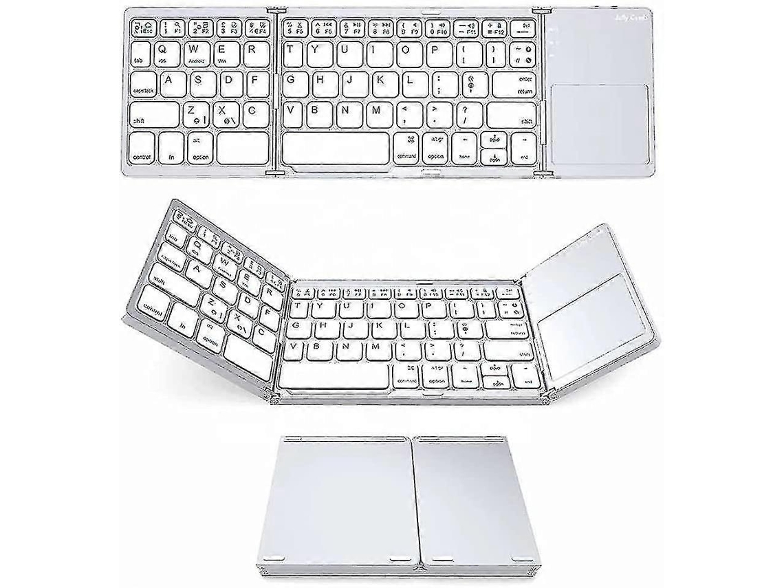 Mini teclado inalámbrico Bluetooth plegable B033 con panel táctil Nostalgia88