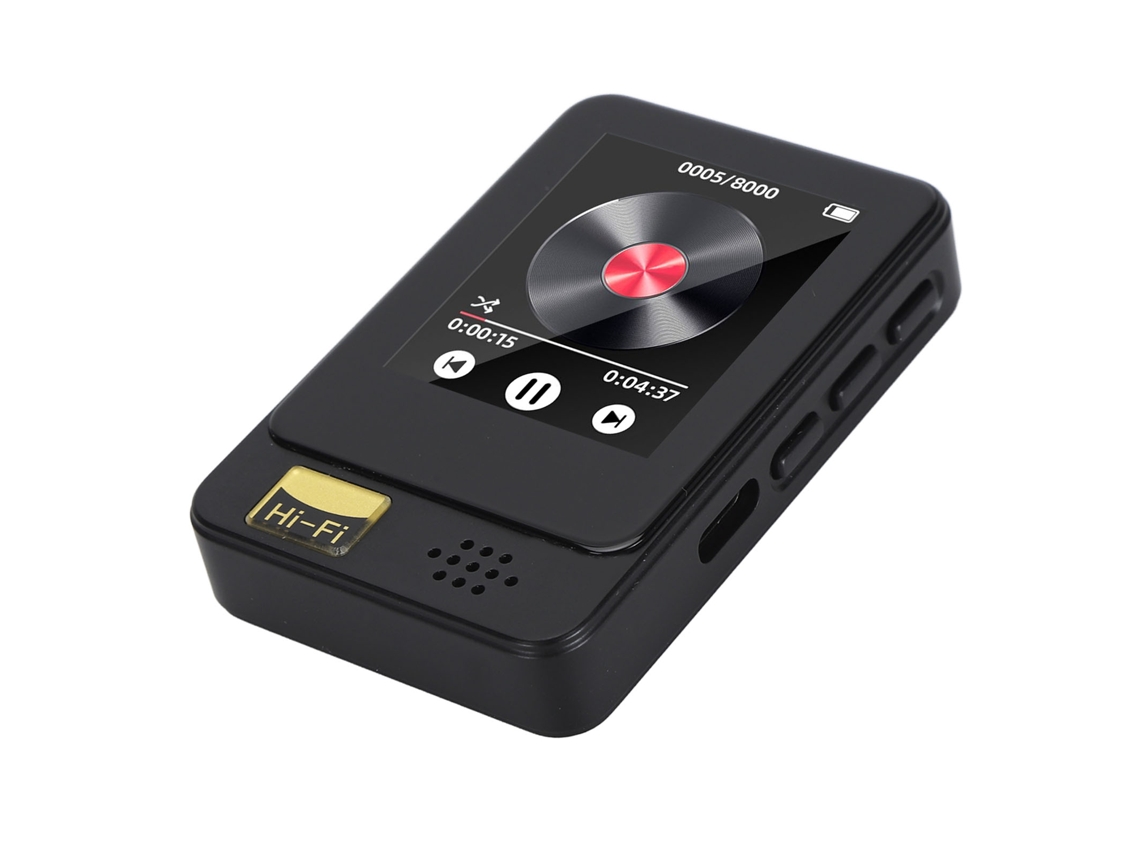 Reproductor MP3/MP4 Yizhood T5 de 1,77 pulgadas con tarjeta TF de 32 GB (negro)