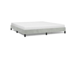 Maison Exclusive - Estructura De Cama Sin Colchón, Color Gris Claro, Tamaño California King, Terciopelo