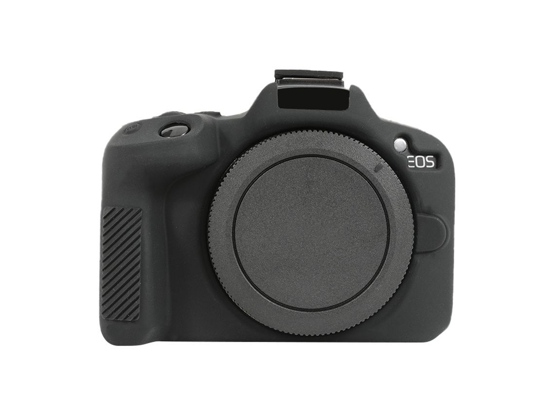 Capa Protetora De Silicone Macio Para Canon Eos R50 Preta