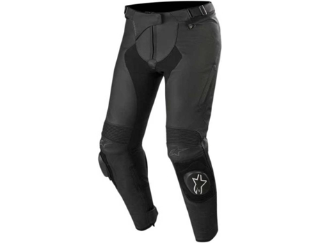 Pantalones para Mujer ALPINESTARS Vika V2 Leather Negro para Motociclismo (44)
