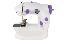 Máquina de Coser Eléctrica Doméstica Modelo 202 Automática Compacta con Luz y Pedal Mesa Portátil para Costura Casera