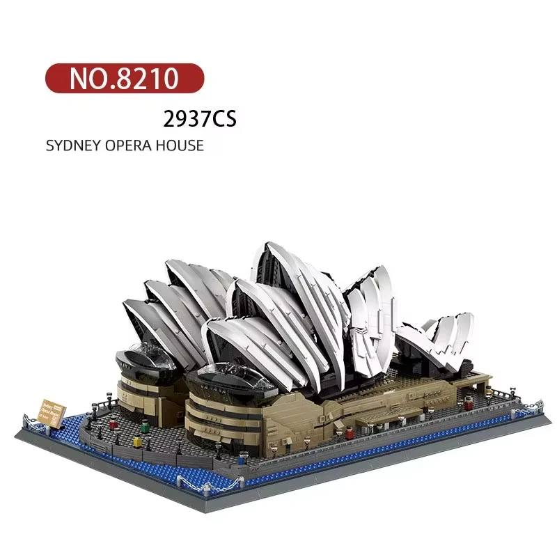 (2937 Piezas) Kit De Construcción De Bloques De La Ópera De Sídney De 2937 Piezas