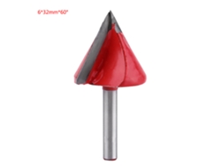 Broca Para Carpintería Cnc De Acero Wolframado De Alta Calidad Para Cortes En V, 6 Mm, 60°