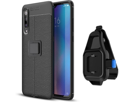 Funda Xiaomi Mi 9 Rugged Leather con Soporte de Cintura Negro