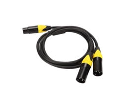 Cable divisor XLR de baja pérdida, hembra a dos machos, 3 pines SFUSHOS