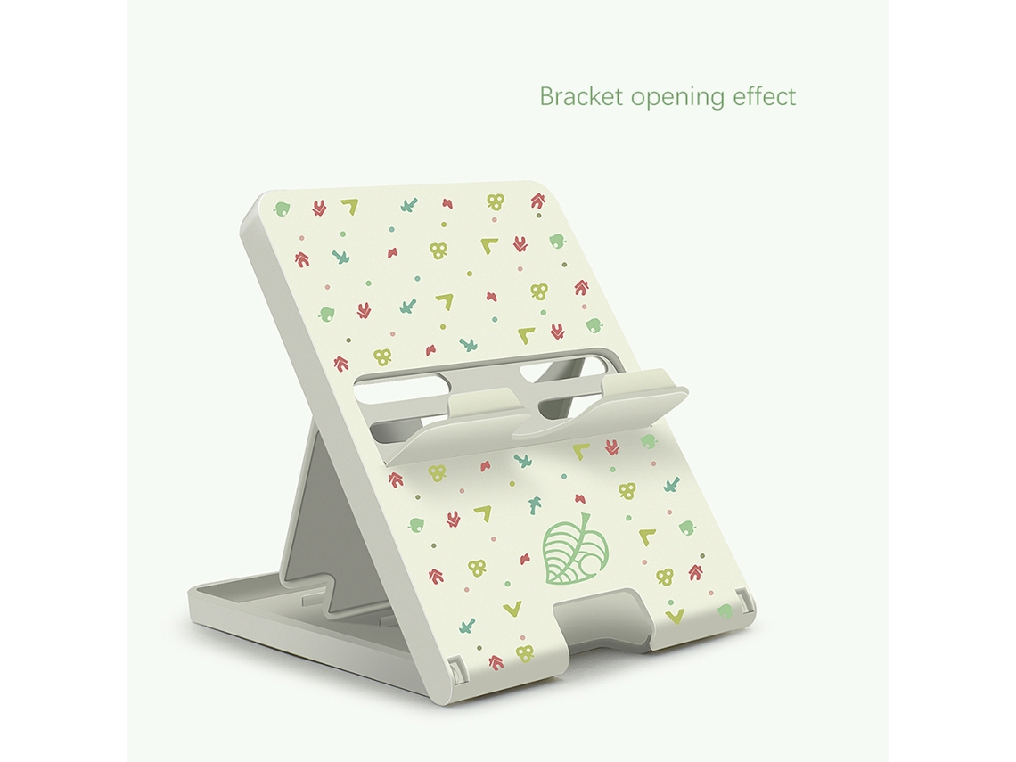 Soporte ajustable para Nintendo Switch y tabletas de 4 a 13 pulgadas, con 5 ajustes de ángulo y superficie antideslizante.