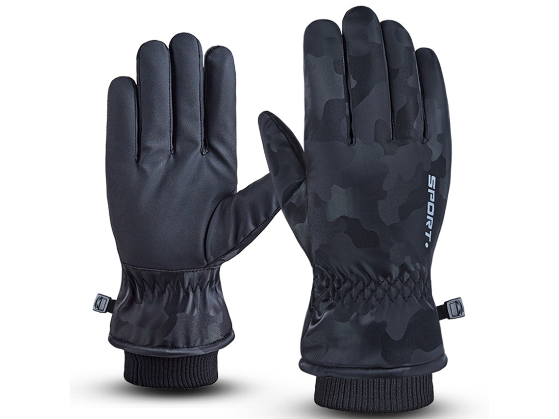 Guantes de invierno para hombre y mujer, cálidos, térmicos y resistentes al viento, para esquiar, conducir y correr en climas fríos.