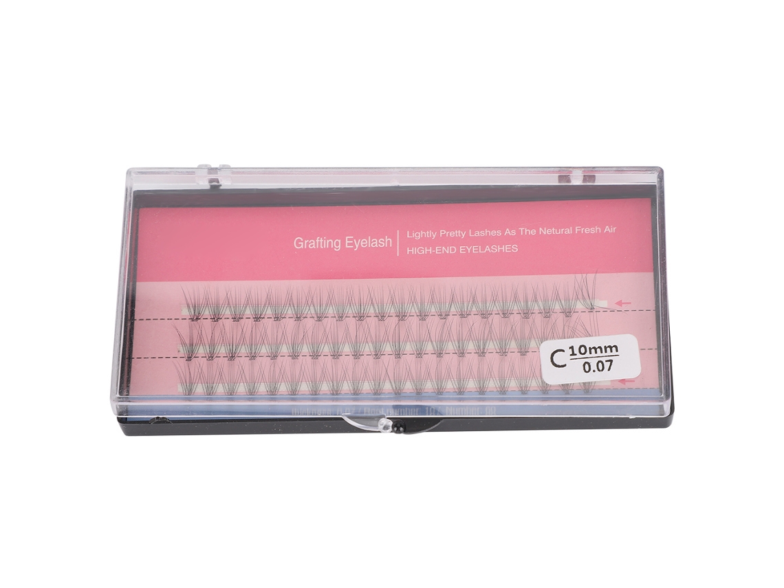 MEOIRUERY Pestañas Postizas Individuales 60uds Cluster 0.07mm Herramienta para Extensión de Pestañas
