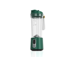 Exprimidor de frutas Eifson de 4000 mAh, 180 W, USB, 4 cuchillas, vaso de jugo de doble uso (verde)