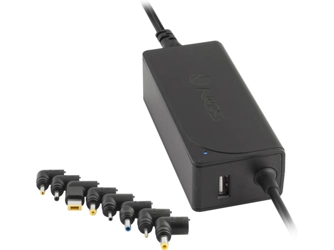 Cargador Universal NGS W-45 Automático (8 conectores - Negro - 11 x 5 x 3 cm)