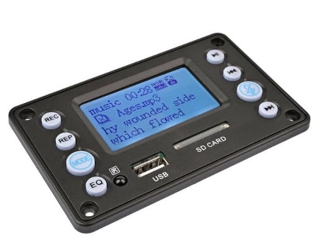 Reproductor Mp3 Bluetooth Sd Usb Ape Flac Wma Wav Mp3 Radio Fm + Comando