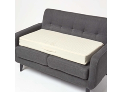 Homescapes Cream Cotton Orthopaedic Foam 2 Seater Booster Cushion