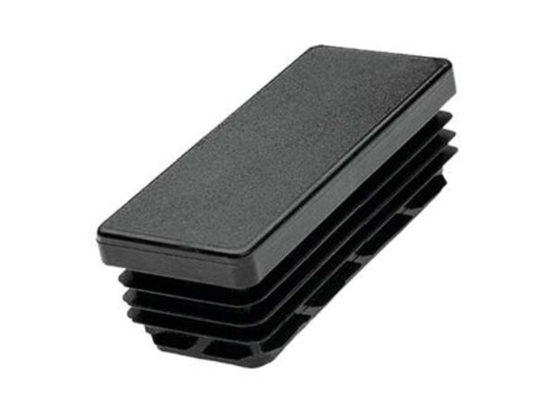 Cantonera rectangular 15x30mm interior negra