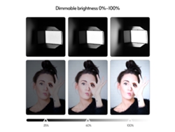 Paneles de luz LED, luces de vídeo, iluminación para cámaras y estudios, luces para streaming y grabación.