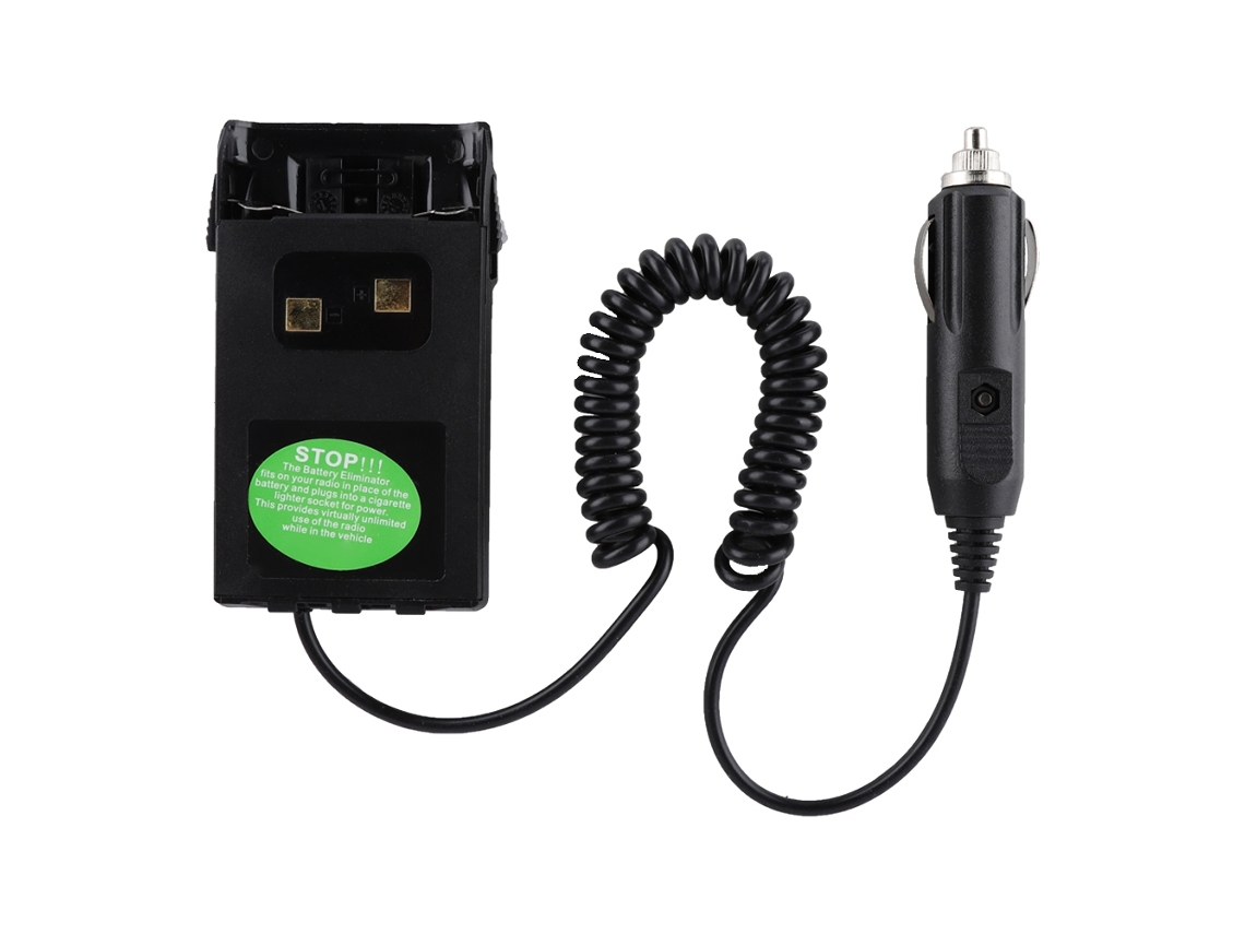Adaptador eliminador de batería para radio de coche y walkie-talkie