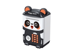 Hucha eléctrica con forma de cerdito de dibujos animados, con contraseña de huella dactilar Mdug (panda)
