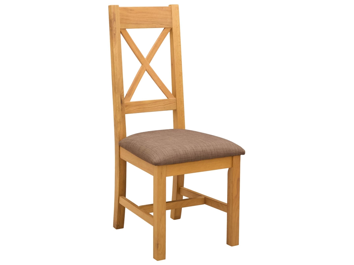 Vidaxl Silla De Comedor 2 Pcs Madera De Roble Sólido Gris