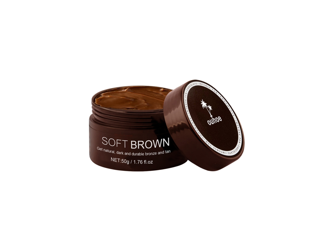 Loción corporal autobronceadora Ouhoe para verano y playa: hidrata y nutre la piel morena oscura - tono bronce.