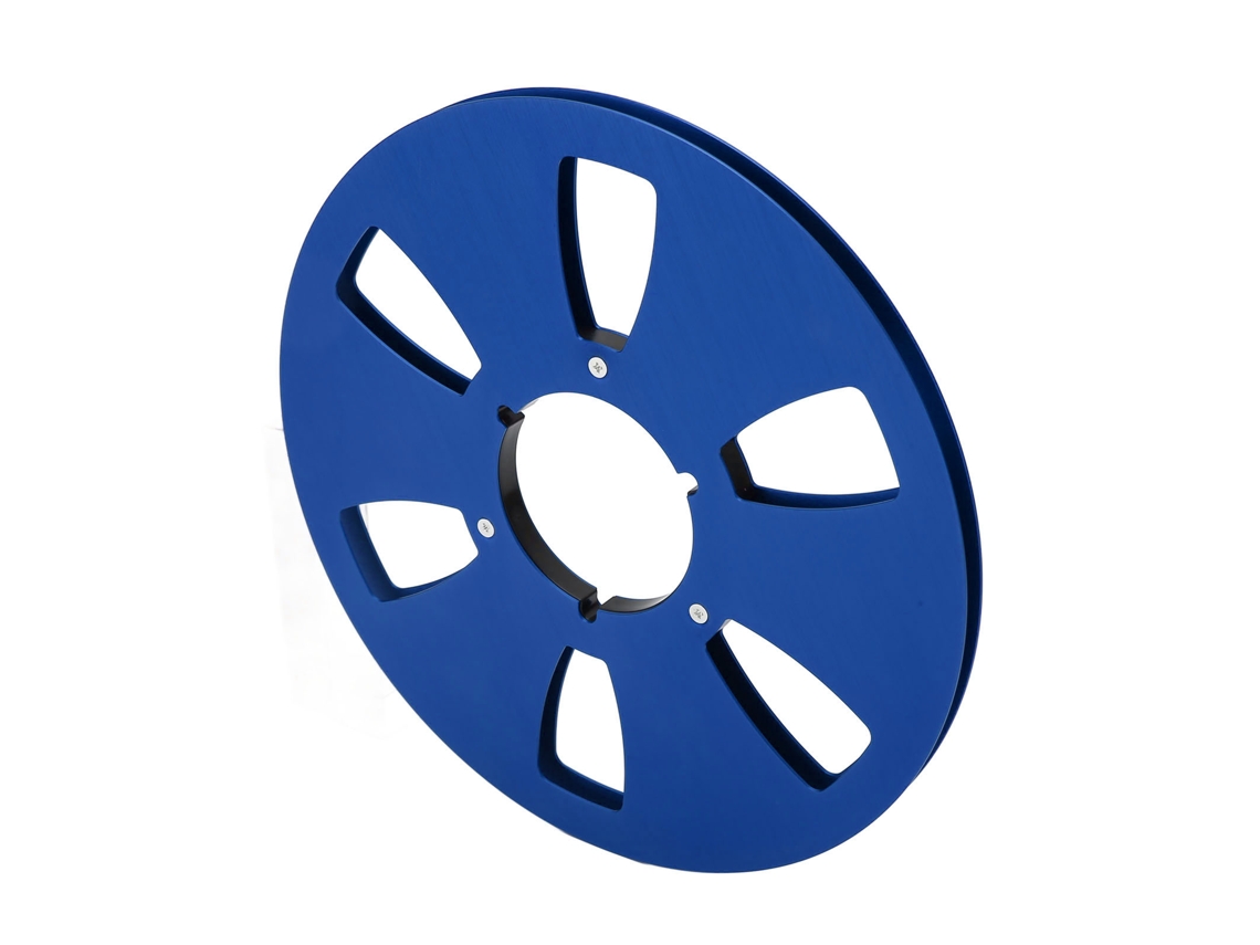 Carrete De Recogida Vacío De 1/4" (10,5 Pulgadas) Con 6 Orificios, De Aleación De Aluminio, Para Cinta De Audio.