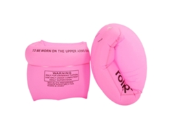 Brazaletes inflables para piscina para niños y adultos - PVC, aptos para niños de 3 a 12 años. Set rosa con 2 piezas.