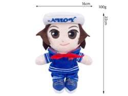Peluche De Demogorgon Stranger Things Con Sombrero Blanco Y Traje Azul Marino.